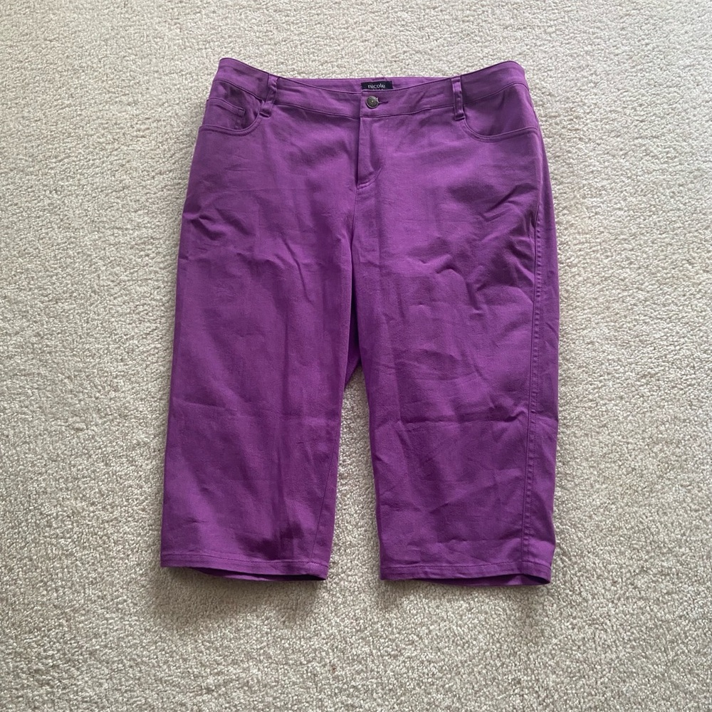 Purple Bermuda Shorts